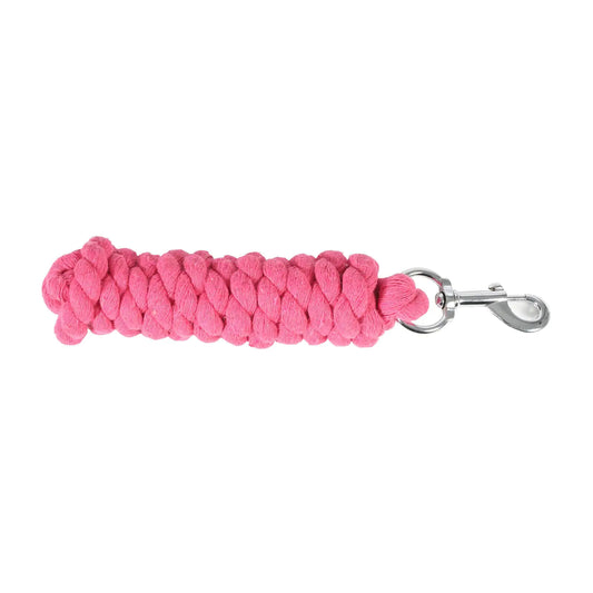 HORZE Basic Cotton 7 Horse Lead Rope - Raspberry Pink - One Size