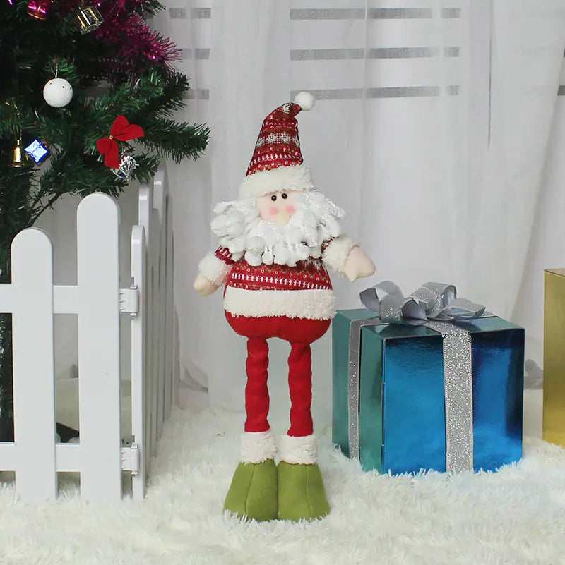 Festive Flex Santa Figurine - Holiday Cheer Decor