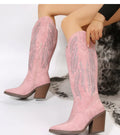 Melissa Western Ankle Boots with Chunky Heel