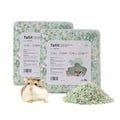 Dust-Free Small Animal Bedding Natural Soft Paper Bedding for Odor Control Suitable for Guinea Pigs Rabbits Rats Gerbils Chinchillas and Hamsters 12 Liters（Light Green Mix-Christmas style）