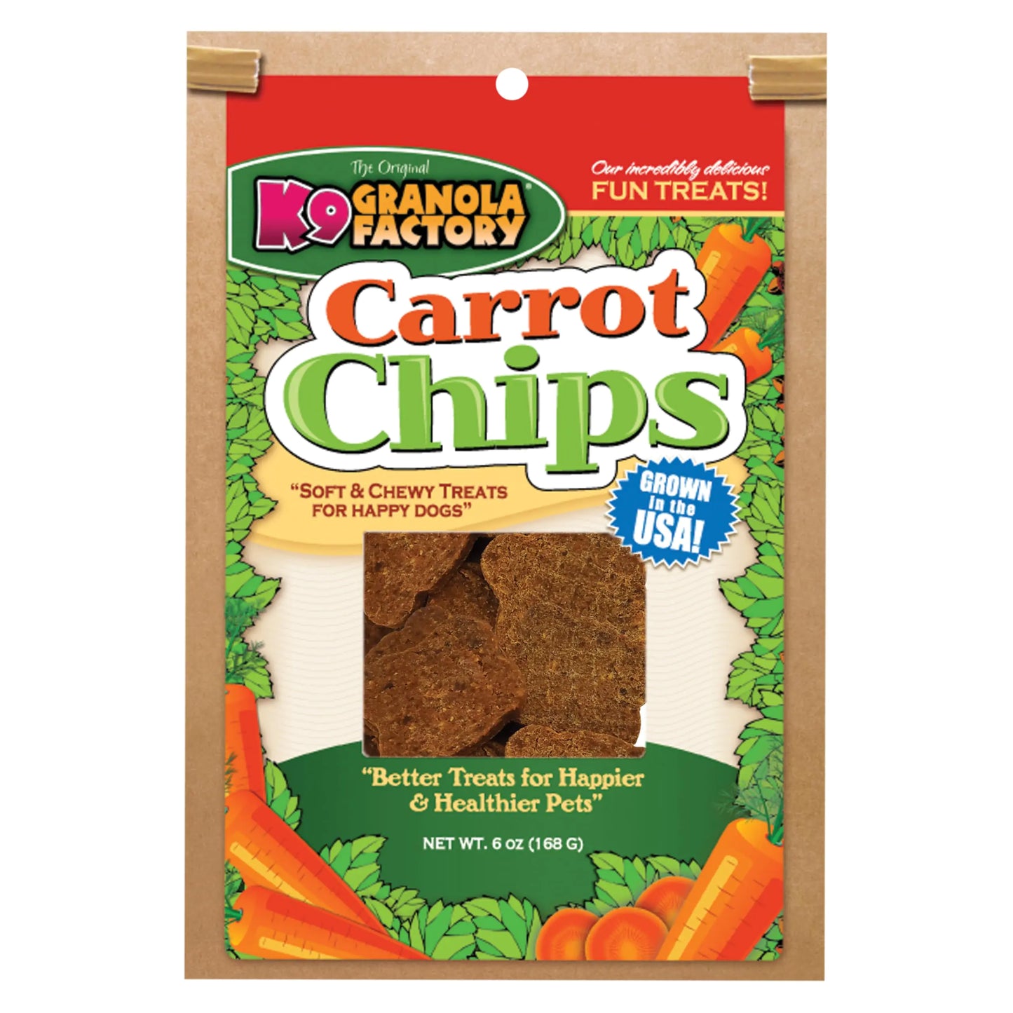 K9 Carrot Crunchies Dog Snack 5 Oz