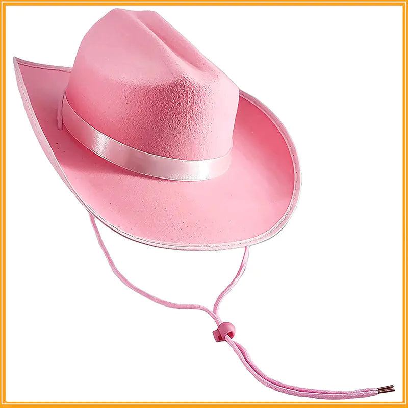 Cowboy Hat Ribbon Accent Clip