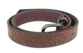 Kids' Western Leather Belt with Removable Buckle - Brown XS