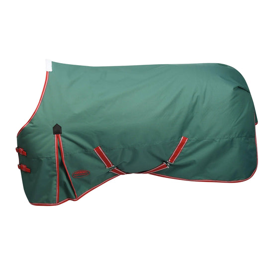 WeatherBeeta ComFiTec Prelim Standard Neck Medium Horse Blanket Dark Green/Red/White 57"