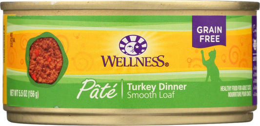 Wellness Natural Complete Health Grain Free Wet Canned Cat Food Turkey 5.5 Ounce