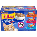 Purina Friskies Gravy Wet Cat Food Variety Pack Seafood Prime Filets Favorites - (Pack of 24) 5.5 oz. Cans