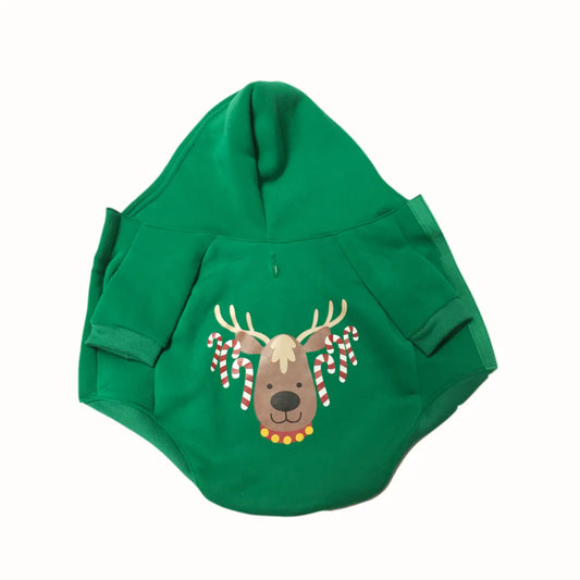 Festive Dog Hoodie - Cozy Christmas Wear
