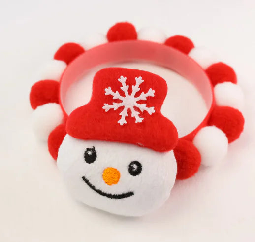 Holiday Pup Bowtie with Festive Pom