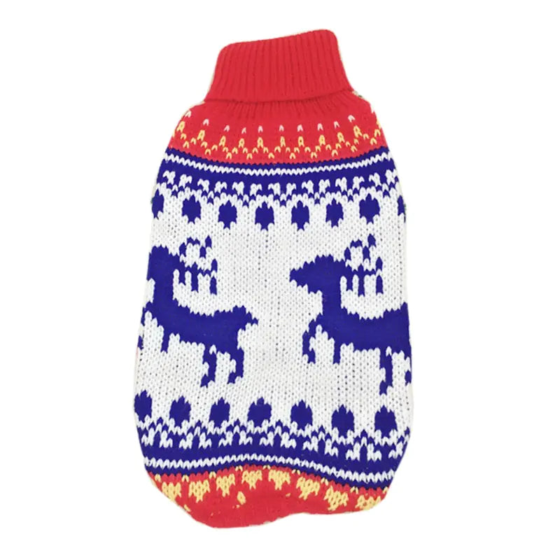 Holiday Maple Turtleneck Pet Sweater