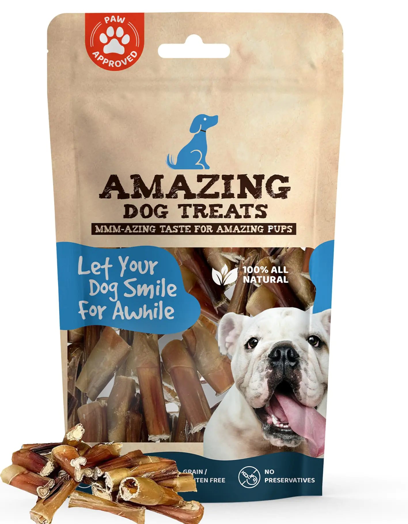 Premium Bully Stick Bites - 1 Lb Bag Healthful Treats