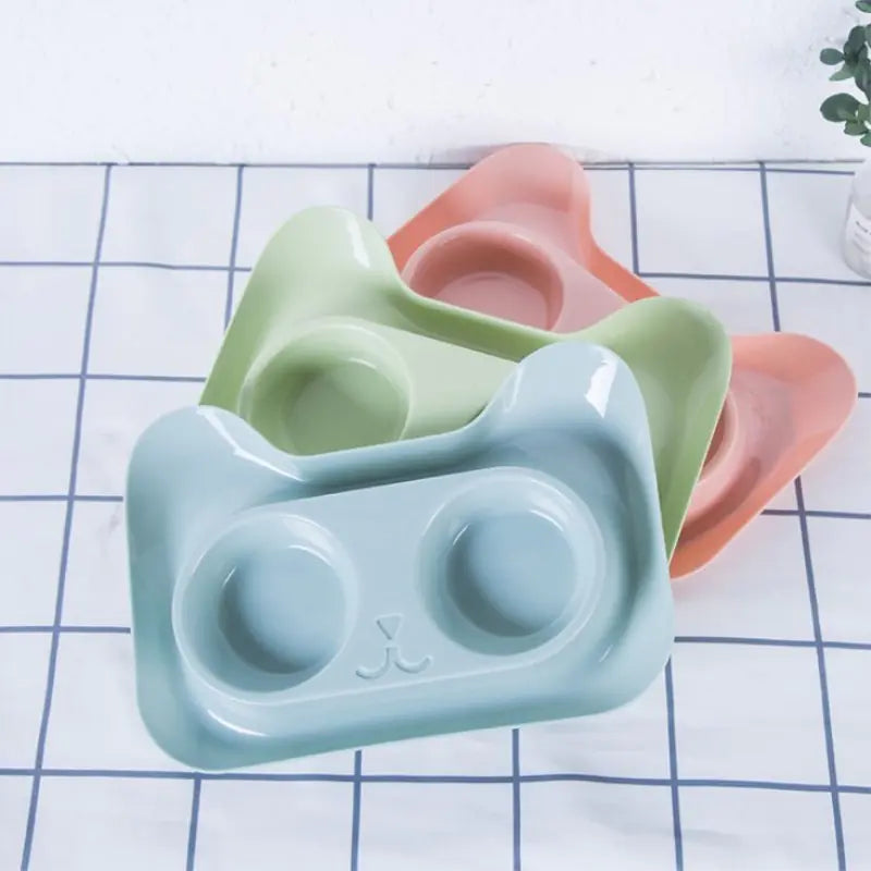 Dual Steel Pet Feeding Station