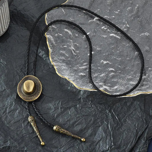 Bohemian Western Leather Necklace - Bold Unisex Accessory
