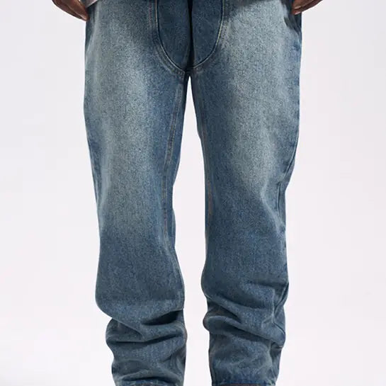 Retro Flex Western Jeans for Men