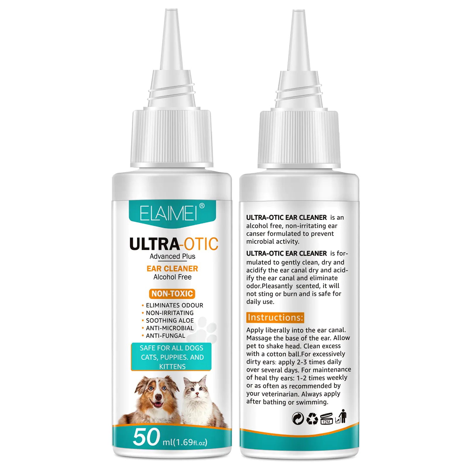 ELAIMEI Pet ear cleaning liquid 50ml