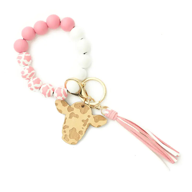 Cowboy Charm Bracelet with Keychain
