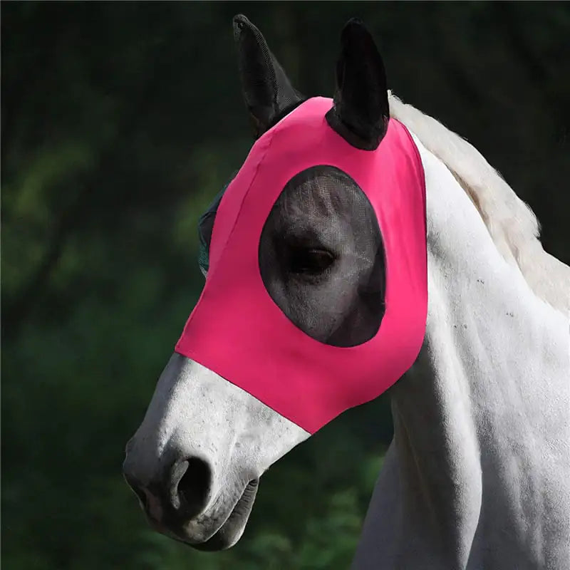 Comfort Fit Lycra Horse Fly Mask with UV Protection