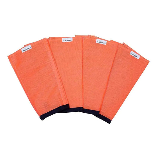 SHOOFLY Horse Leggins Patented Loose Fitting Fly Boots Breathable Plastic Mesh (Orange/Large)