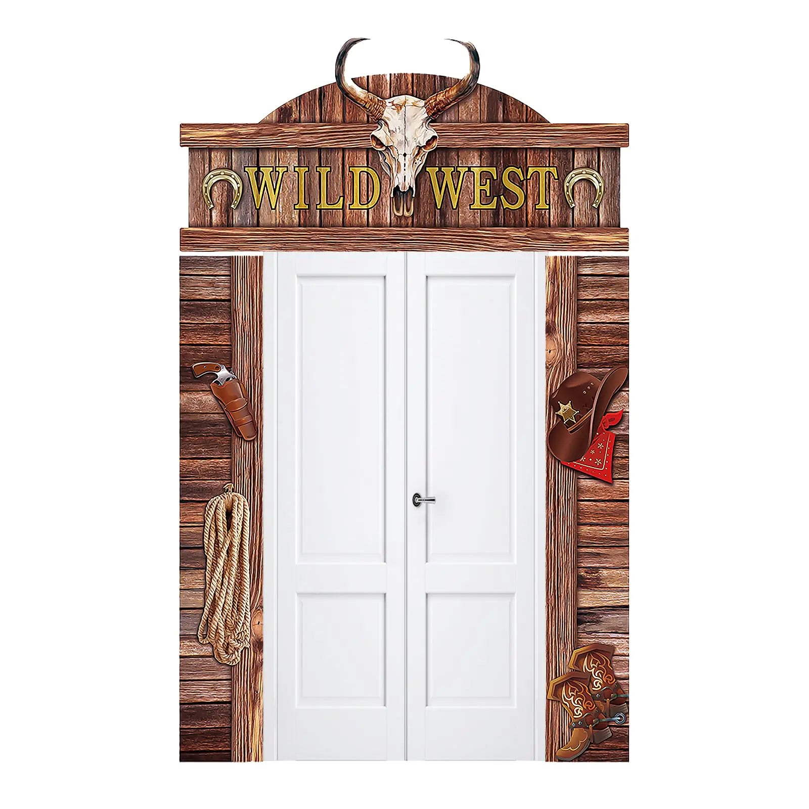 Rustic Western Saloon Door Decor Set