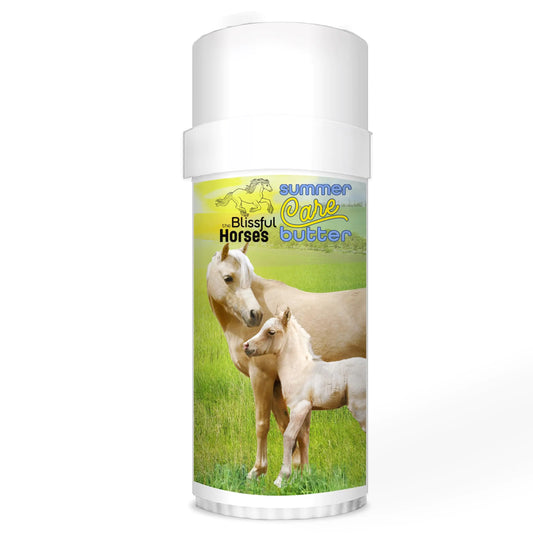The Blissful Horses Summer Care Sun Butter Gentle Horse Sunscreen Easy-to-Apply Equine Sunblock Solution Must-Have Horse Essentials for All Day Sun Protection 2 oz.