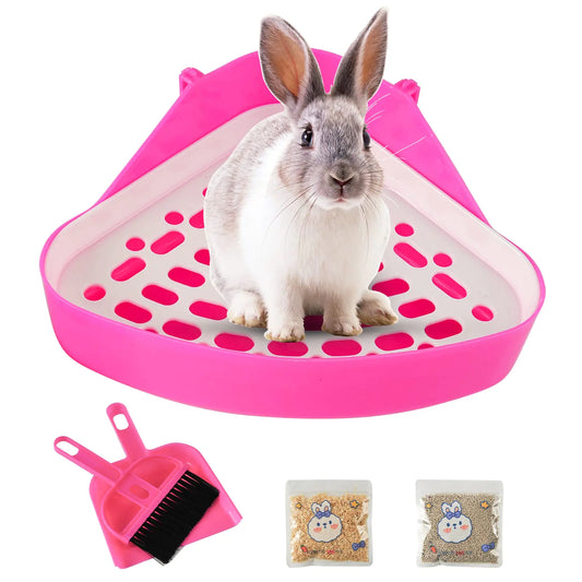 Triangle Rabbit Litter Box