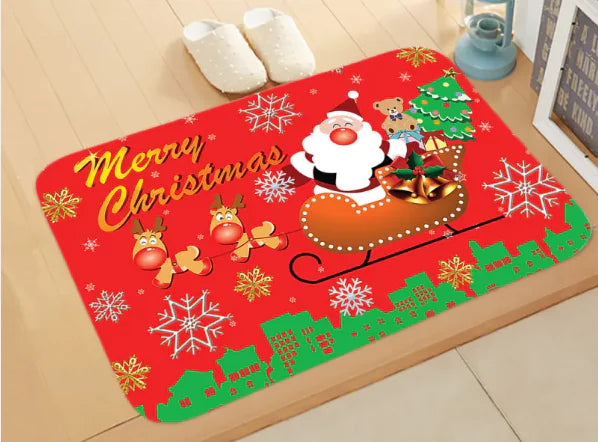 Holiday Scene Absorbent Mat