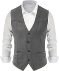 Classic Western Denim Groom Vest