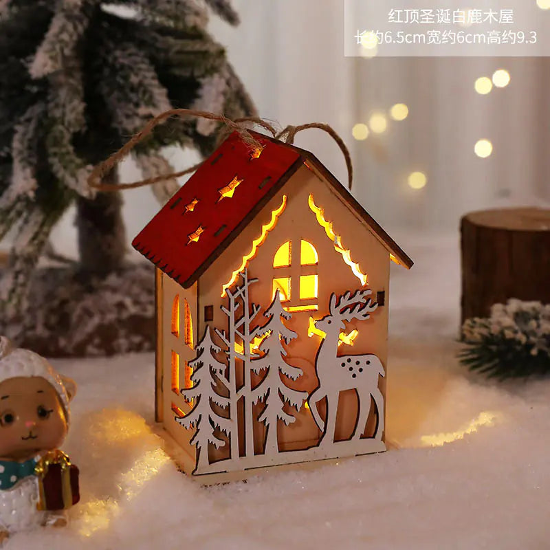 Scandinavian Glow Wooden Christmas Village