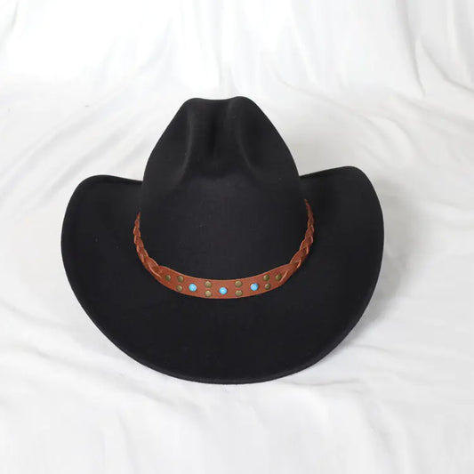 Denim Cowboy Top Hat
