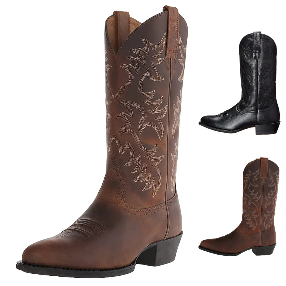 Stitched Western Elegance Boots