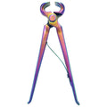 Rekhi International Farrier Hoof Nippers Rainbow Loaded Spring Horseshoe Trimmer Farrier Tools Pony Hoof Nippers Small Ferrier Tool