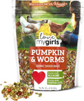 Happy Hen Pumpkin & Worms Mix - 2lb - Protein Rich Treats