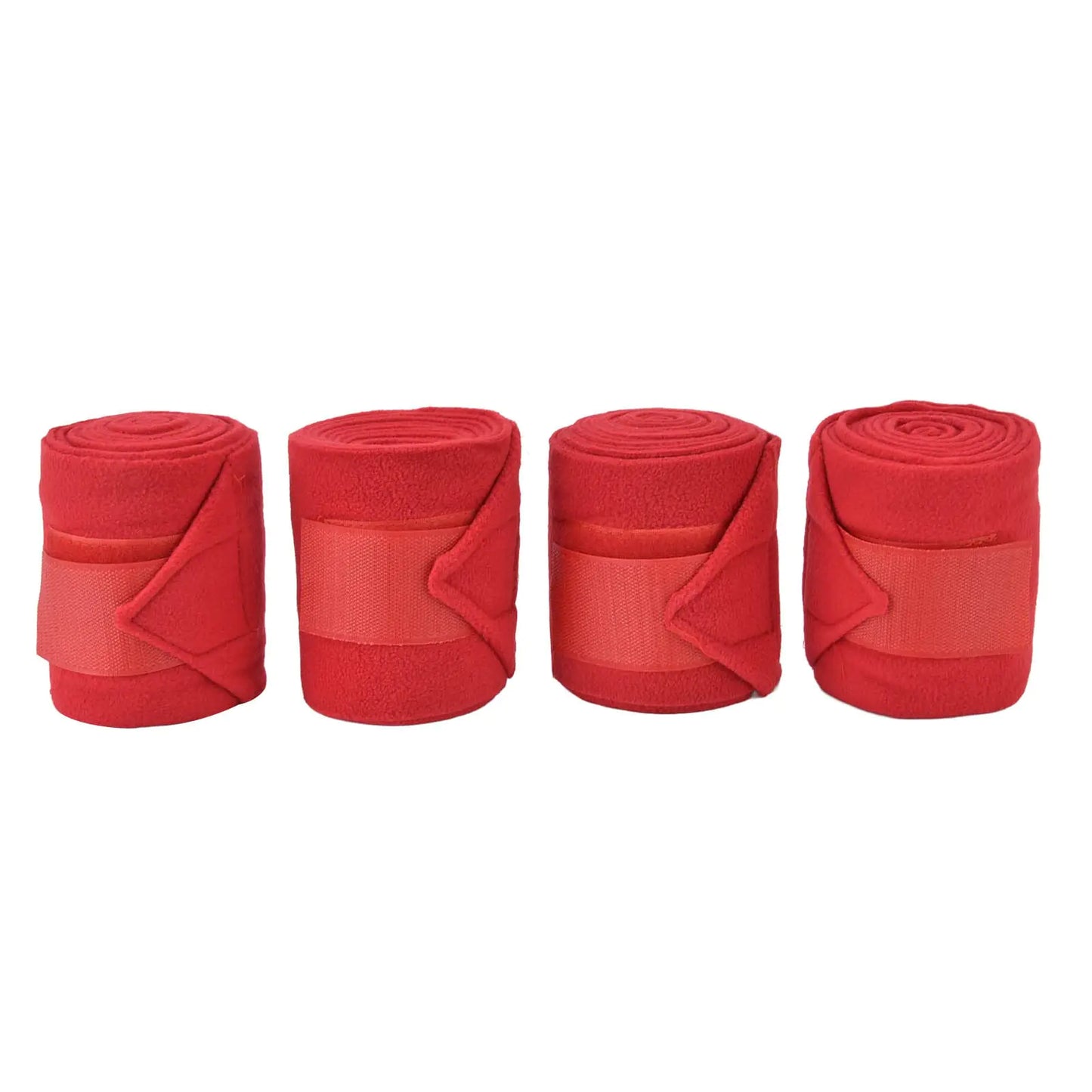 Fdit Horse Leg Wraps Soft Fleece Leg Bandage Set Horse Leg Warp Self Adhesive Breathable Wear Resistant Animal Leg Bandage Boots Leg Wraps for Cows Horses(Red)