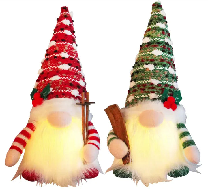 Luminous Holiday Sled Figurine