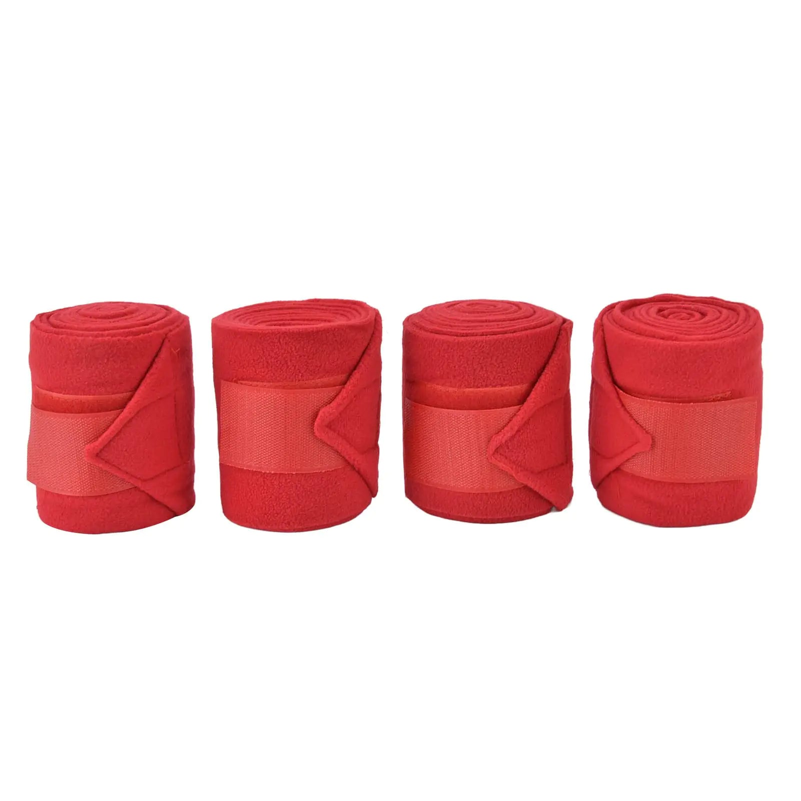Fdit Horse Leg Wraps Soft Fleece Leg Bandage Set Horse Leg Warp Self Adhesive Breathable Wear Resistant Animal Leg Bandage Boots Leg Wraps for Cows Horses(Red)
