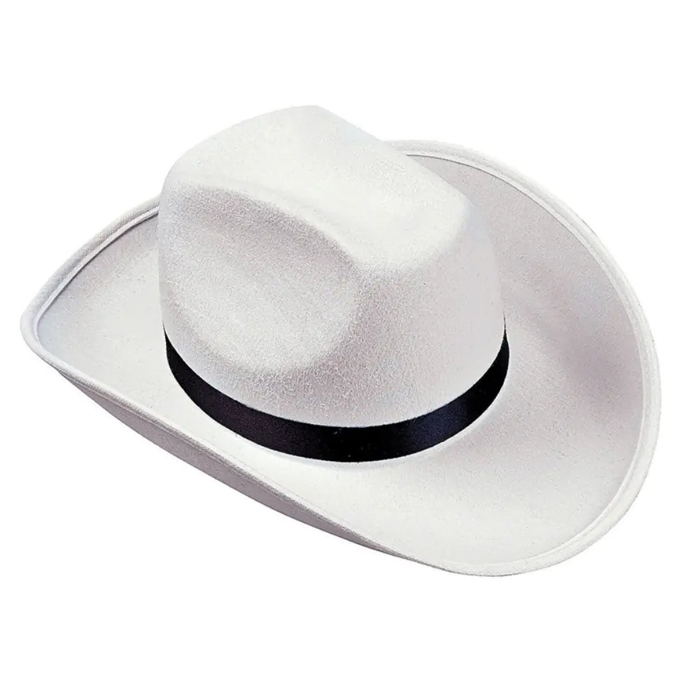 Cowboy Hat Ribbon Accent Clip