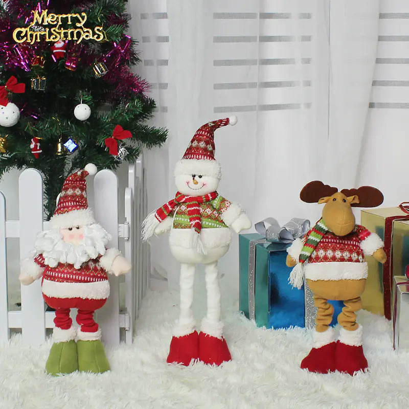 Festive Flex Santa Figurine - Holiday Cheer Decor