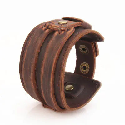 Chic Leather Layered Retro Bracelet