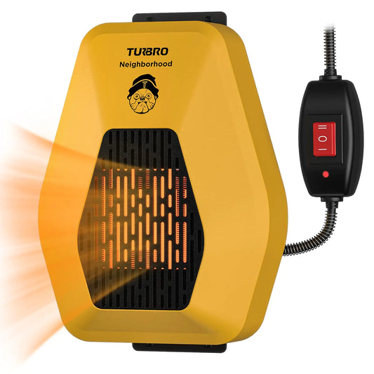 TURBRO Neighborhood DH800A Chicken Coop Heater 800W Wall Mount 10ft Anti Bite Cord