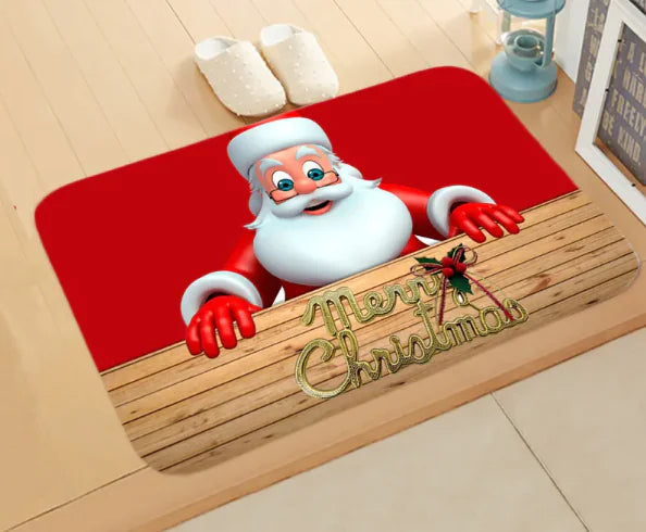 Holiday Scene Absorbent Mat