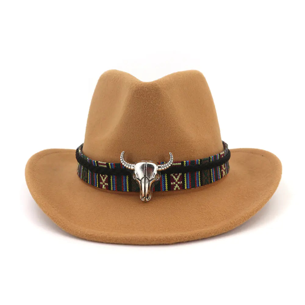 DualStyle Woolen Western Hat