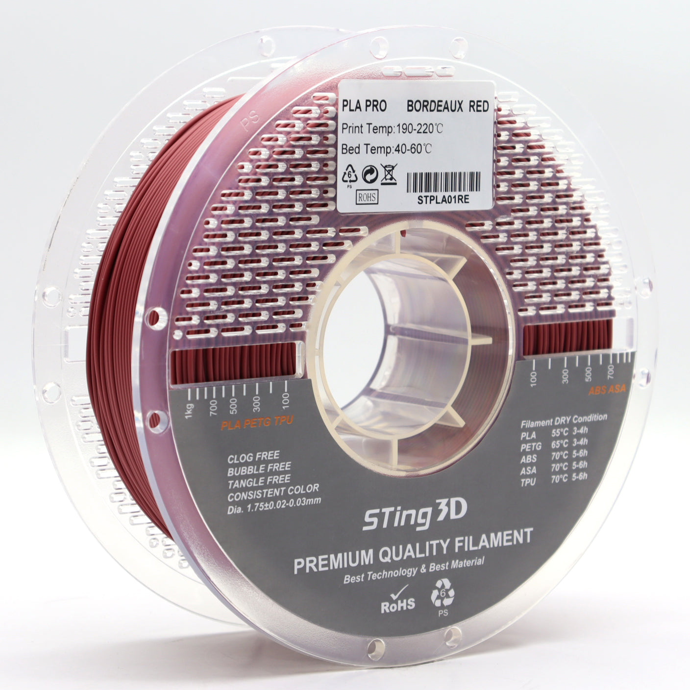 Sting3d 1.75mm PLA+ Filament