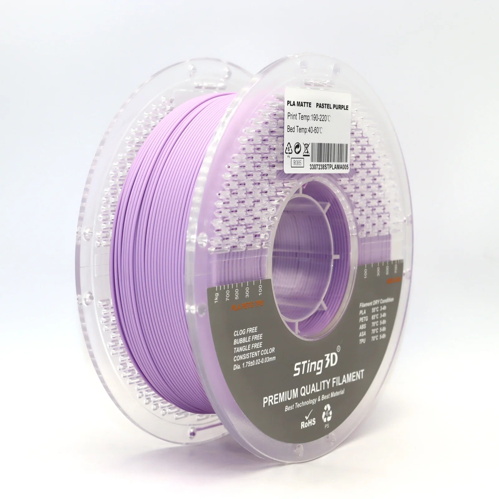 Sting3D PLA Pastel Matte 1.75mm 1kg