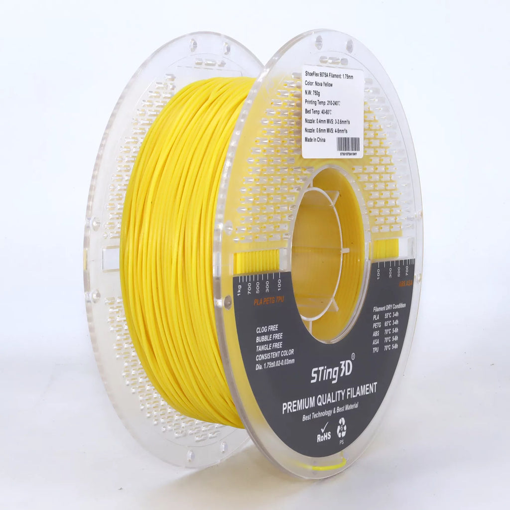 Sting3D Shoeflex 9075A 1.75mm Yellow