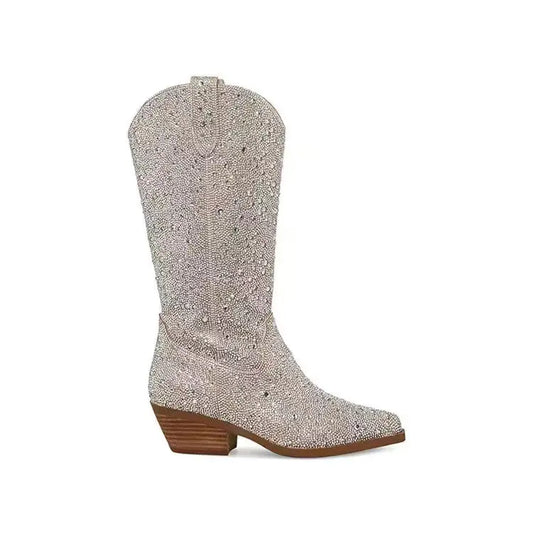Rhinestone Glam Cowboy Boots