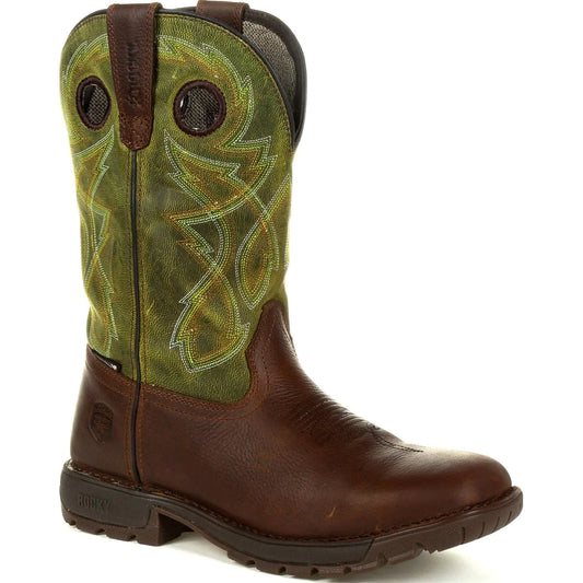 ROCKY Legacy 32 Tan Red Work Wellingtons Size 12(W)