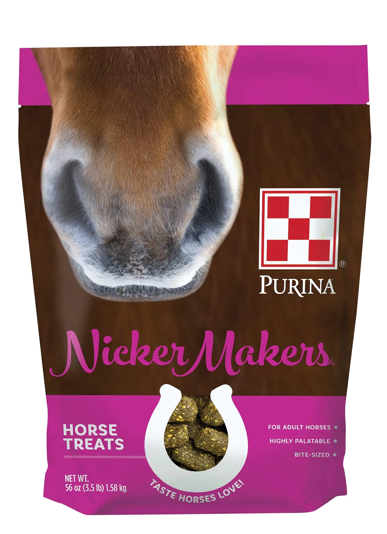 Purina | Nicker Makers Horse Treats | 3.5 Pound (3.5 lb) Bag