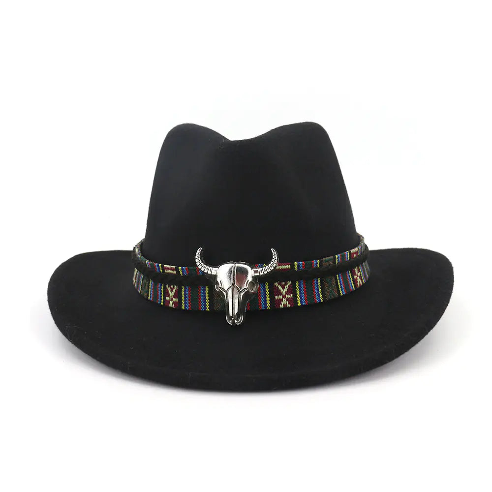 DualStyle Woolen Western Hat