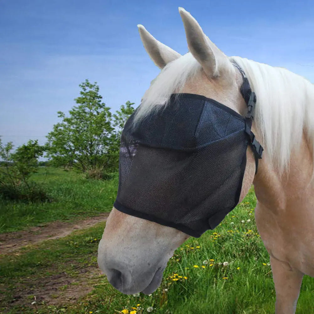 EquiVizor 95% UV Eye Protection (Full) Standard Horse Fly Mask - Help with Uveitis Corneal Ulcer Light Sensitivity. Designed to Stay On Your Horse Off The Ground.