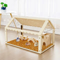 31inch Hamster cage Wooden with Acrylic Dwarf Hamster cage Small Animal Habitat with Openable Top Mouse cage for Guinea Pigs Chinchillas Gerbil Syrian Hamster (31inch)