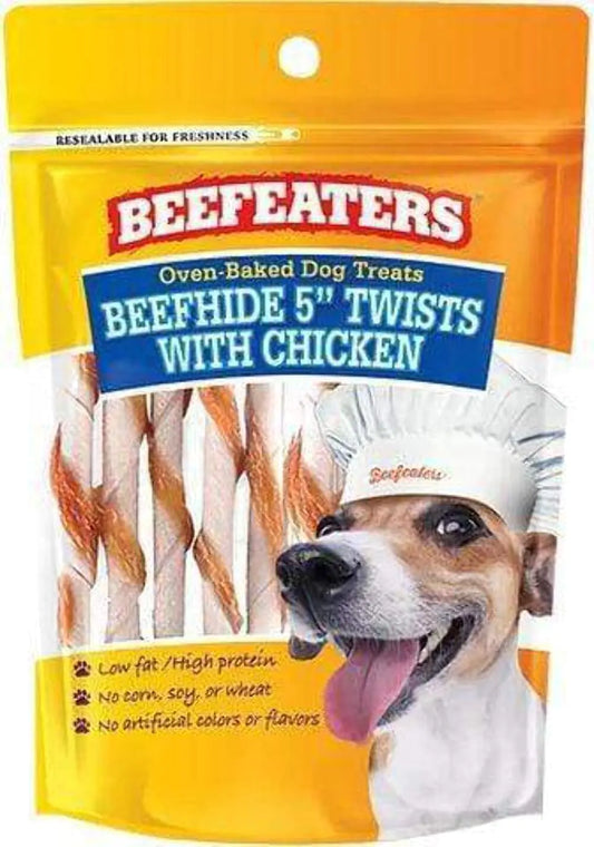 Beefeaters Chewy Beef & Chicken Twists Treats 1.41 oz